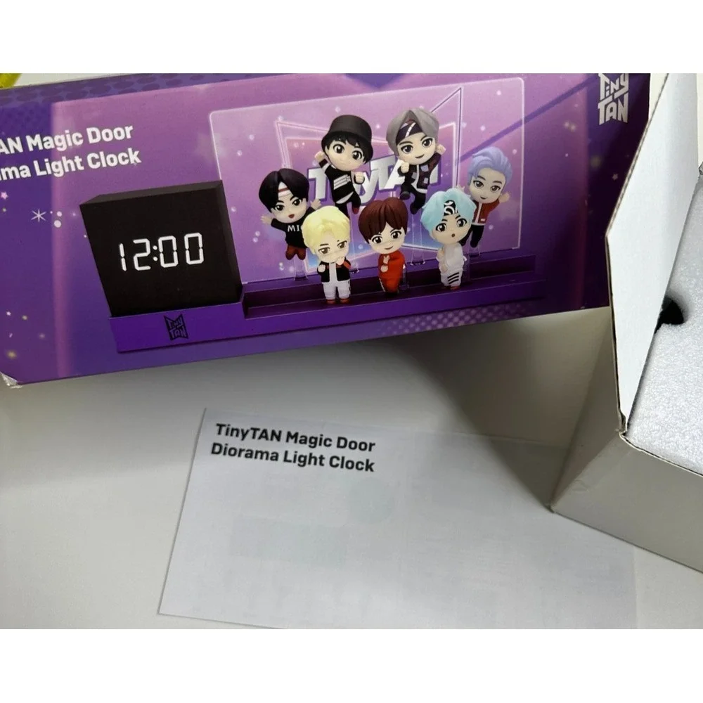 BTS TinyTAN Official Magic Door Diorama Light Clock Opened Box Kpop